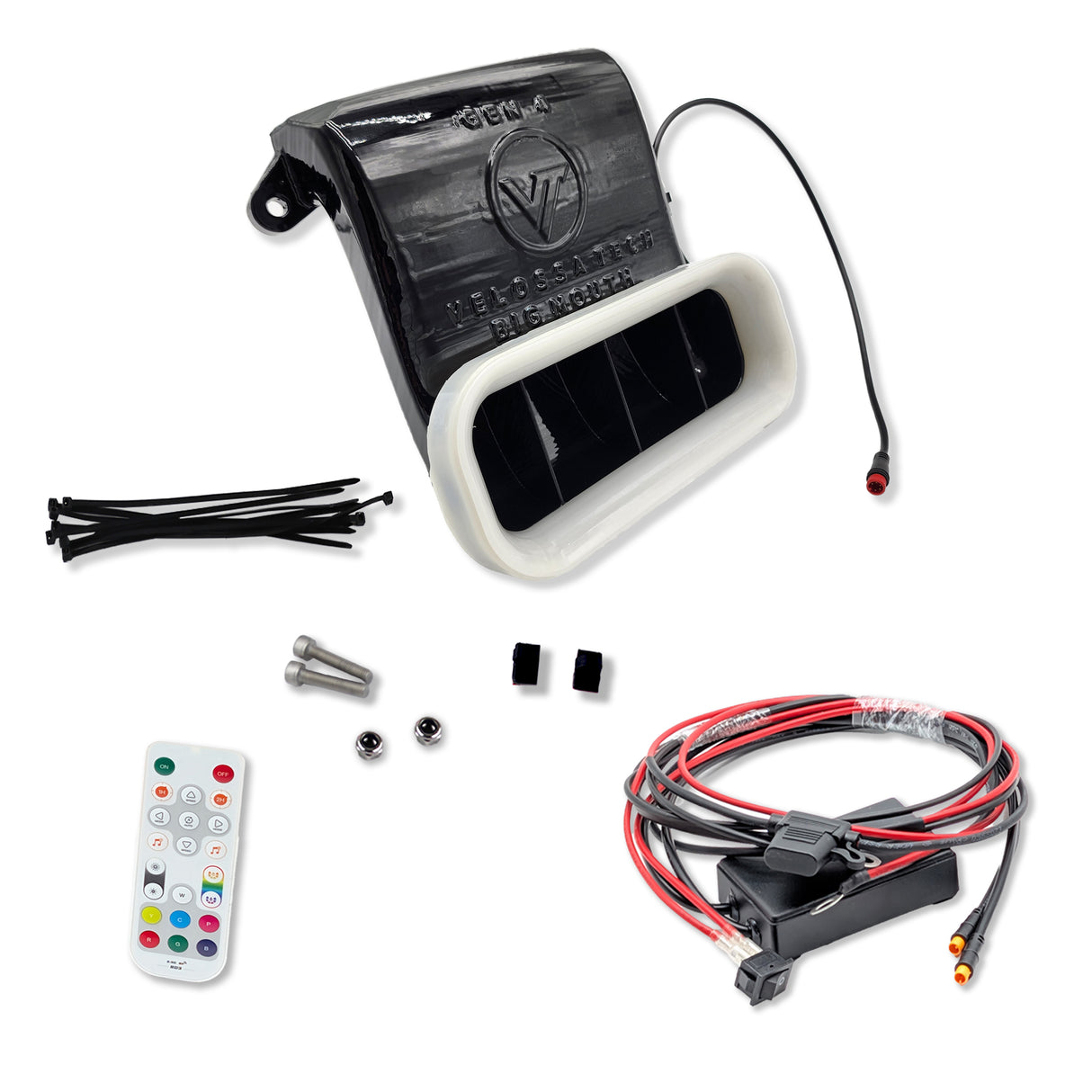 VELOSSA TECH 2022+ Ford Maverick BIG MOUTH "LIT KIT" Ram Air Intake Snorkel