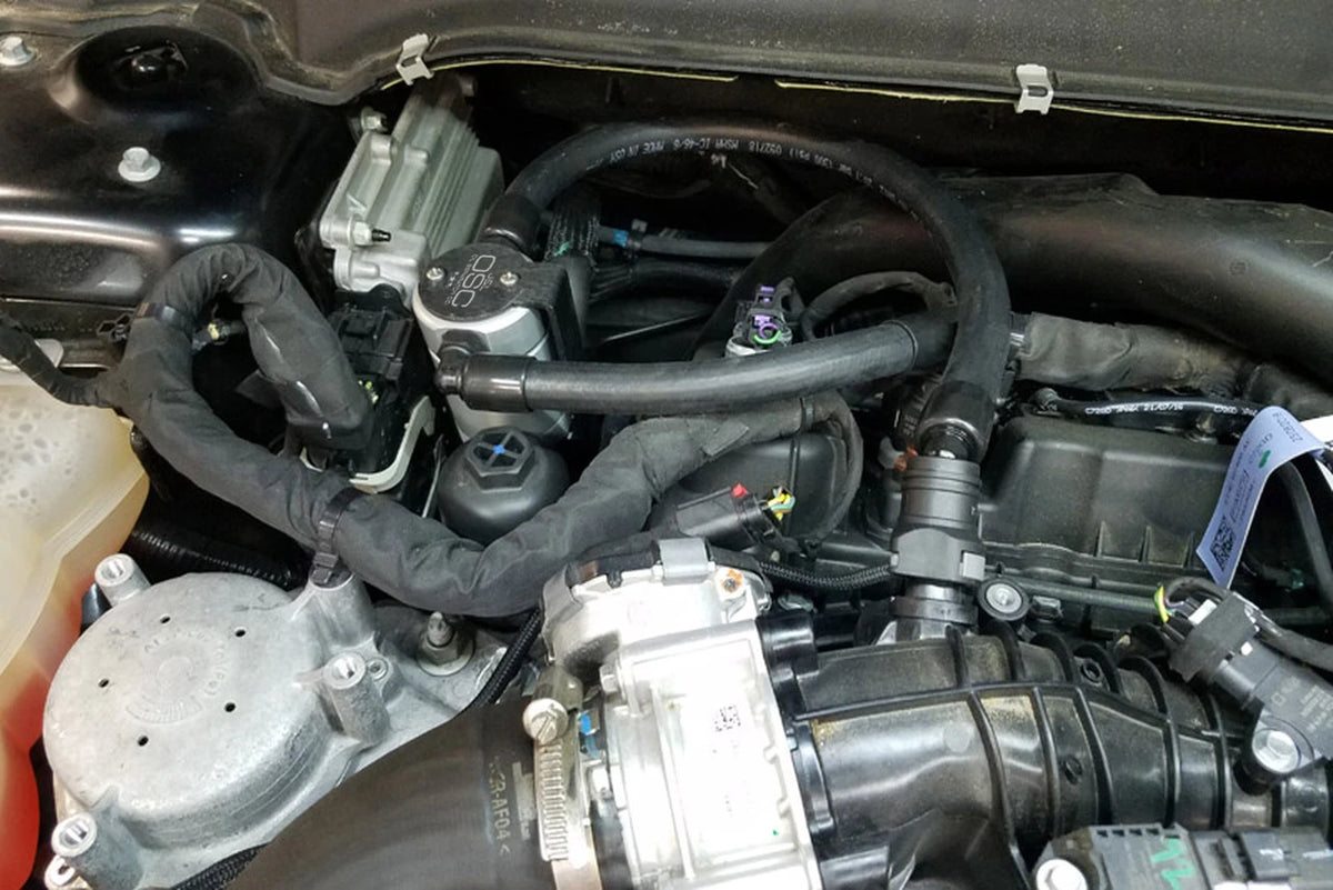 J&L 17-19 Ford Fusion Sport 2.7L Passenger Side Oil Separator 3.0