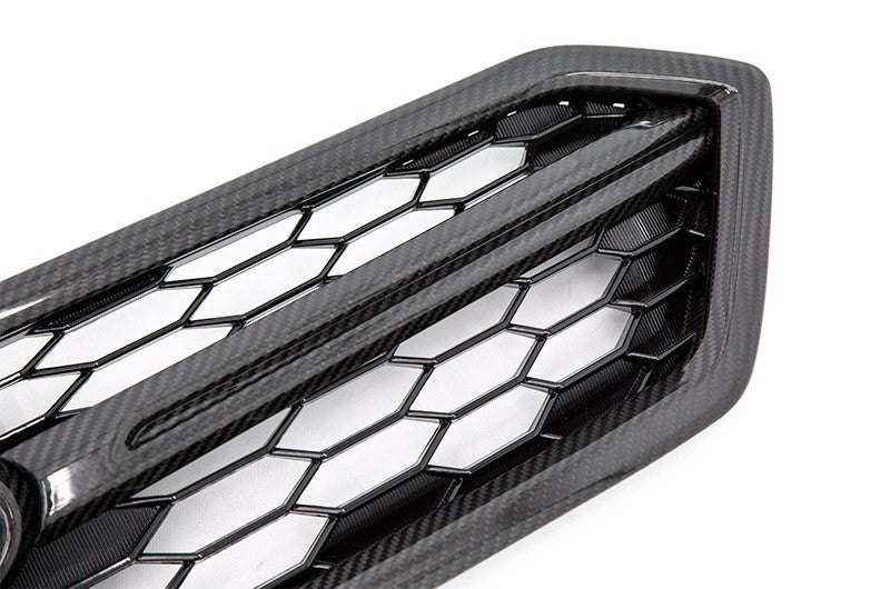 OLM LE Dry Carbon Fiber Grille Garnish (Outer) - 2018-2021 Subaru WRX / STI
