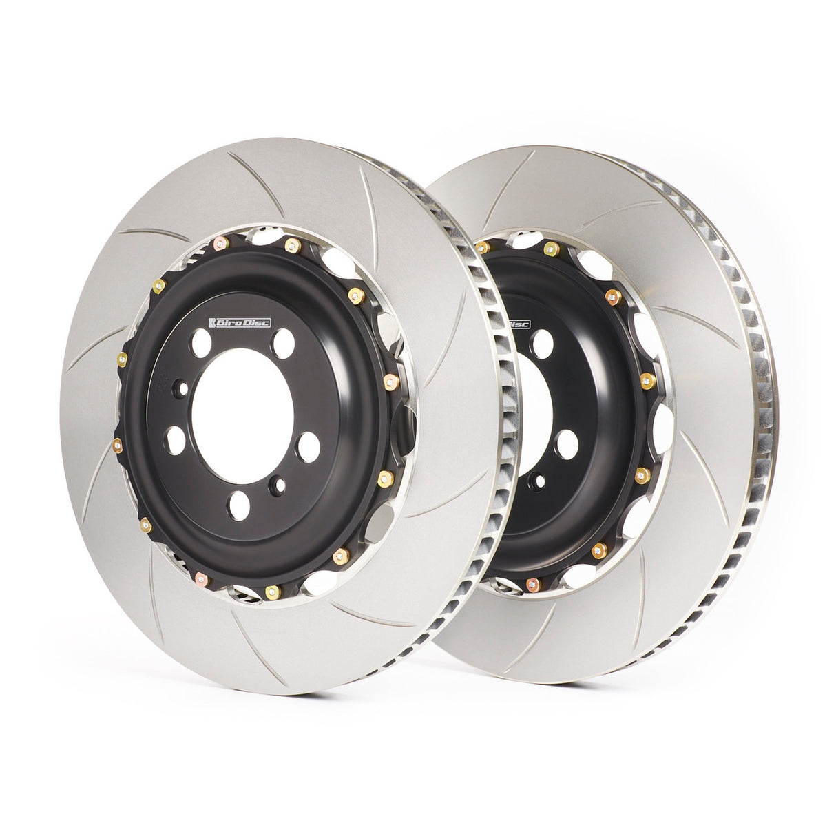 GiroDisc 2-Piece Rotors & Replacement Rings 2015+ S550 Ford Mustang GT / Bullitt / Mach 1 (6-Piston Brembo)