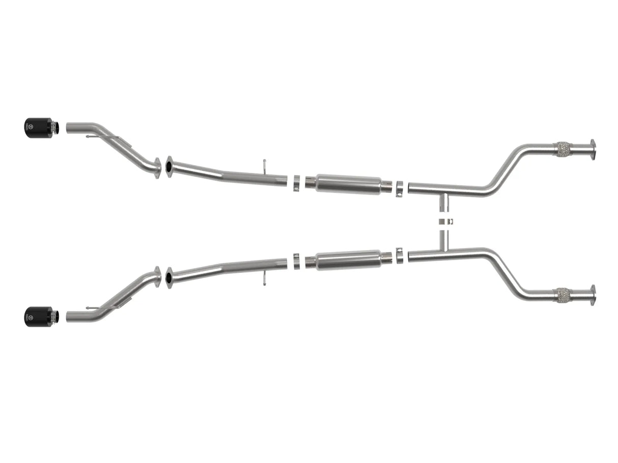 Takeda 2-1/2 IN 304 Stainless Steel Cat-Back Exhaust System
