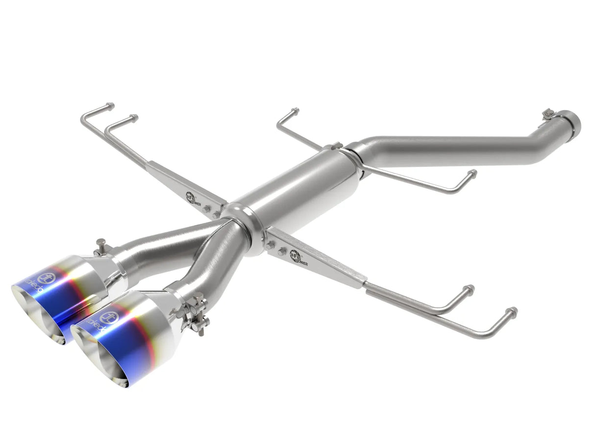 aFe Takeda 2.5in 304SS Axle-Back Exhaust System 17-21 Honda Civic Type R L4-2.0L (t)