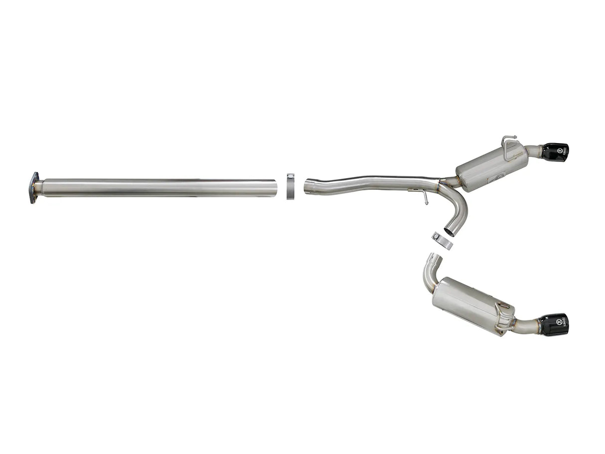 aFe Takeda Exhaust 304SS Dual Cat-Back w/ Polished Tips 08-13 Mitsubishi Lancer Evo X L4 2.0L Turbo