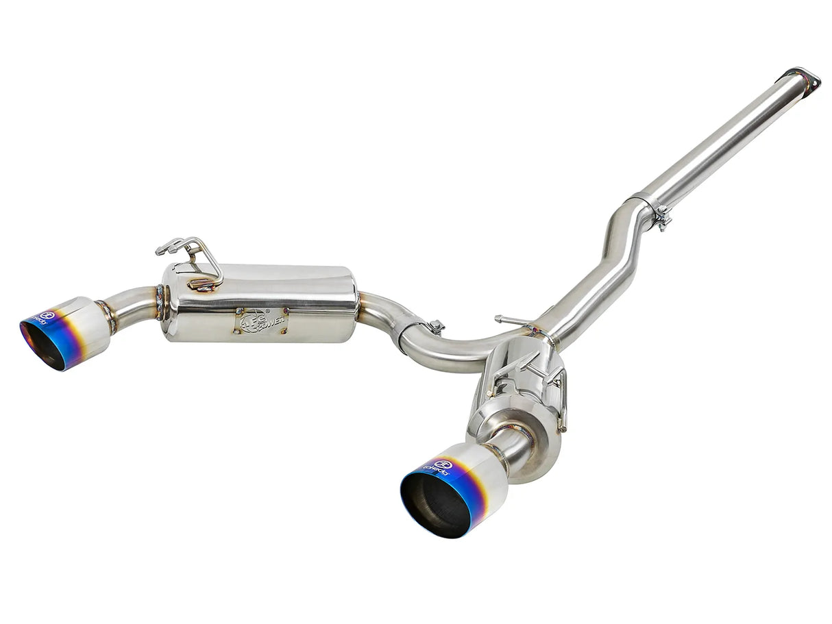 aFe Takeda Exhaust 304SS Dual Cat-Back w/ Polished Tips 08-13 Mitsubishi Lancer Evo X L4 2.0L Turbo