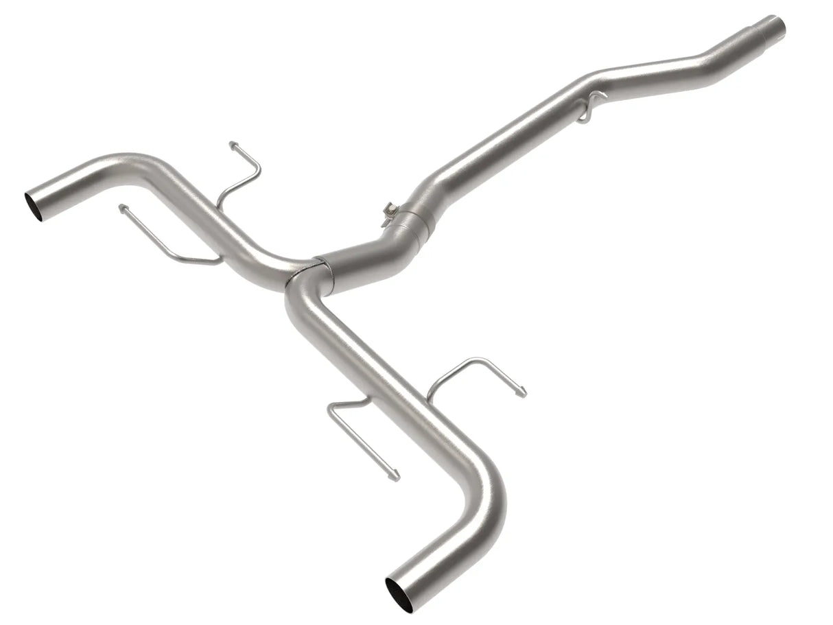 aFe MACH Force-Xp 3 IN to 2-1/2 IN 304 Stainless Steel Axle-Back Exhaust System Alfa Romeo Giulia 17-25 L4-2.0L (t)