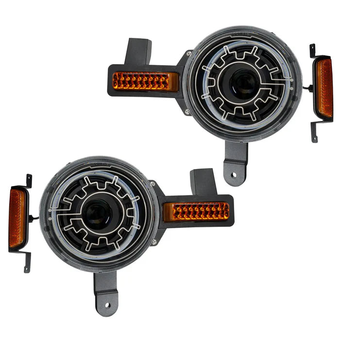 Oracle 2021+ Ford Bronco Oculus Bi-LED Projector Headlights w/ Heated Lenses
