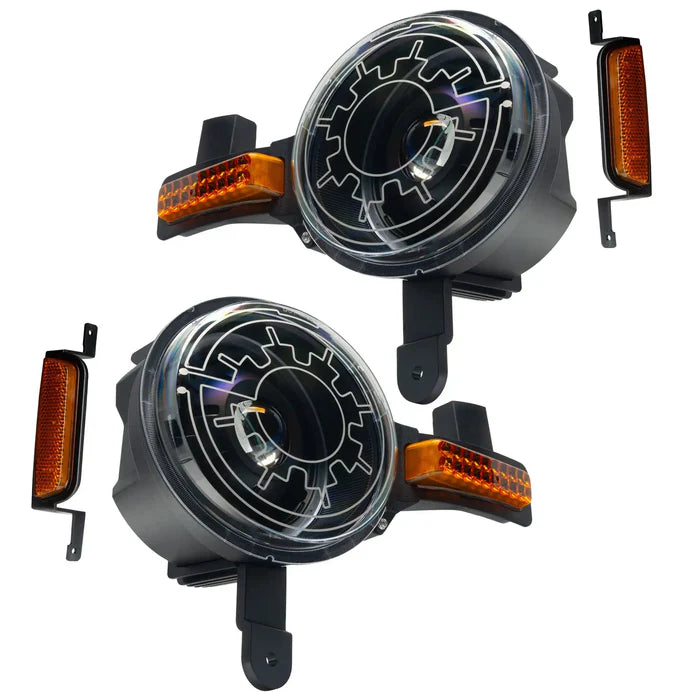 Oracle 2021+ Ford Bronco Oculus Bi-LED Projector Headlights w/ Heated Lenses