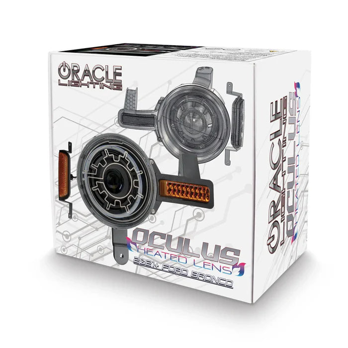 Oracle 2021+ Ford Bronco Oculus Bi-LED Projector Headlights w/ Heated Lenses