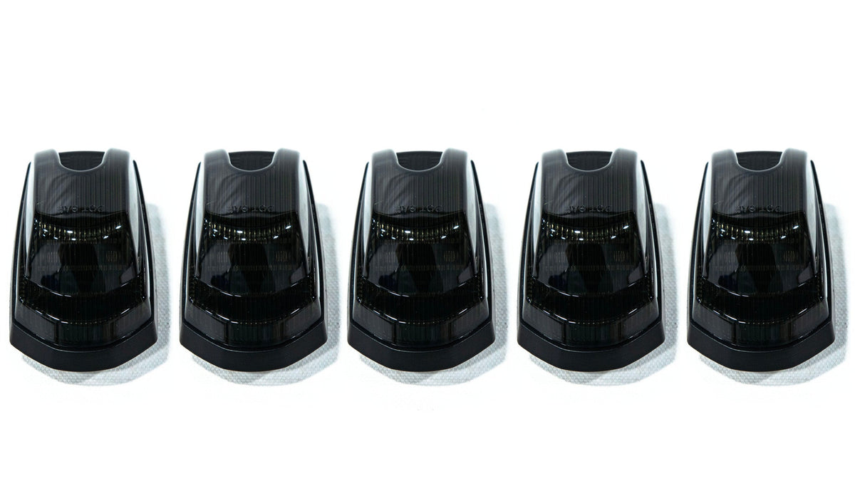 OLM Cab Light Replacement Set (Smoke Lens/Amber Light) - 2017-2022 Ford Super Duty F250/F350