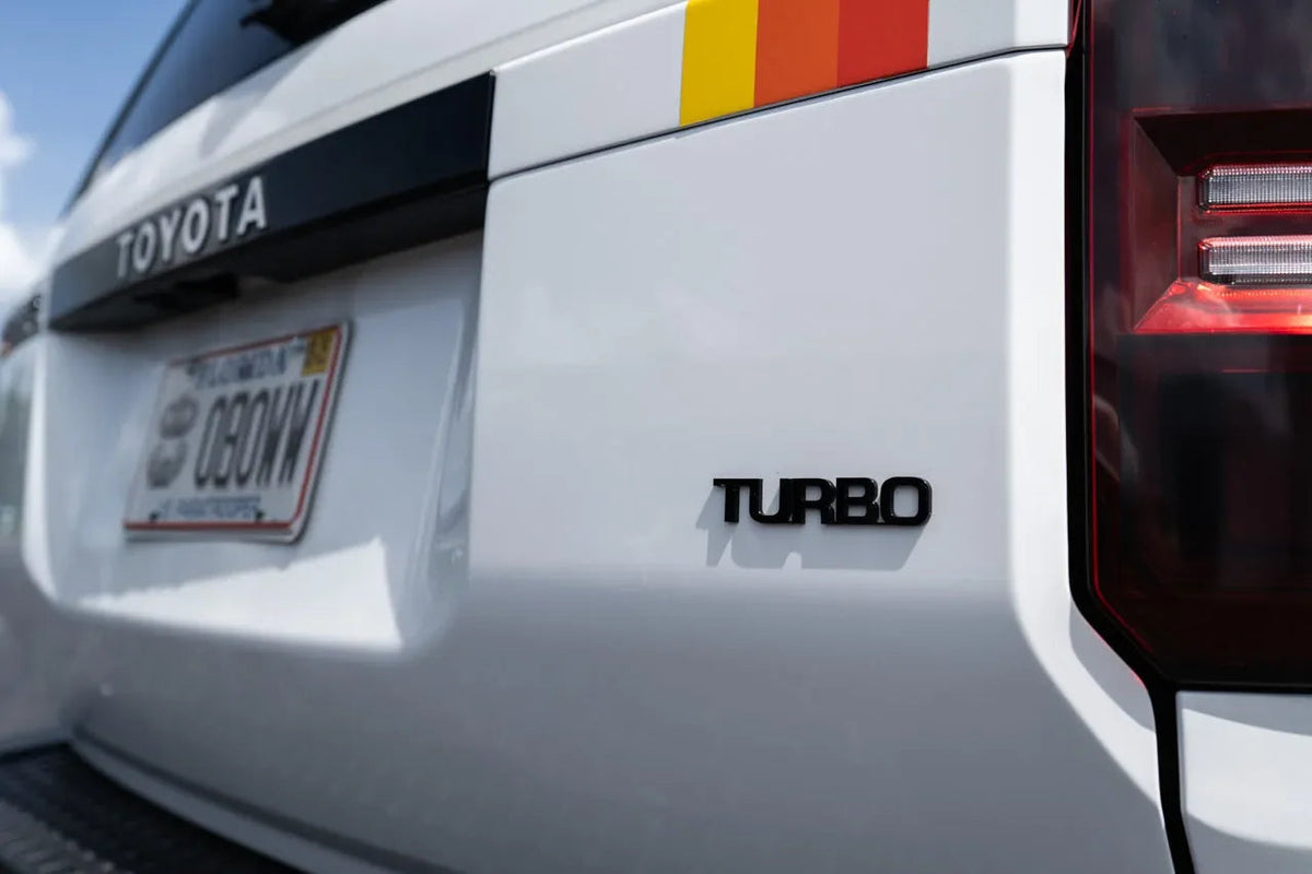 TURBO Acrylic Laser Series Tailgate Badge - 2024+ Land Cruiser / Tacoma / 2025+ 4Runner
