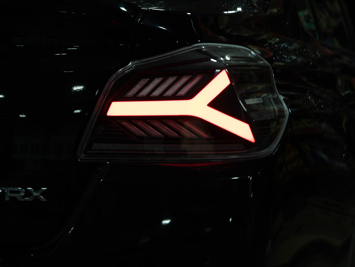 OLM Y-Spec LED Taillights (Clear Lens Red Optic) - 2015-2021 WRX / STI