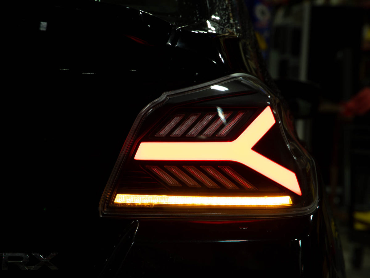 OLM Y-Spec LED Taillights (Clear Lens White Optic) - 2015-2021 WRX / STI