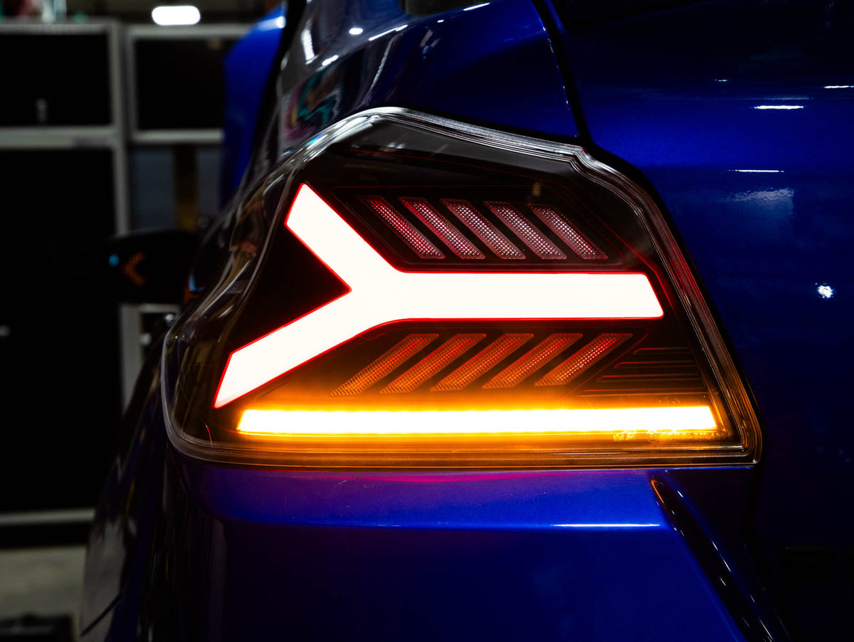 OLM Y-Spec LED Taillights (Clear Lens Red Optic) - 2015-2021 WRX / STI