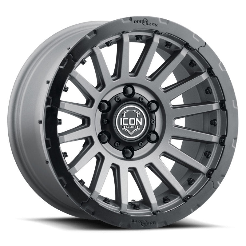ICON Alloys Recon Pro 17x8.5 Charcoal Wheel – 5x5, -6mm Offset for Jeep
