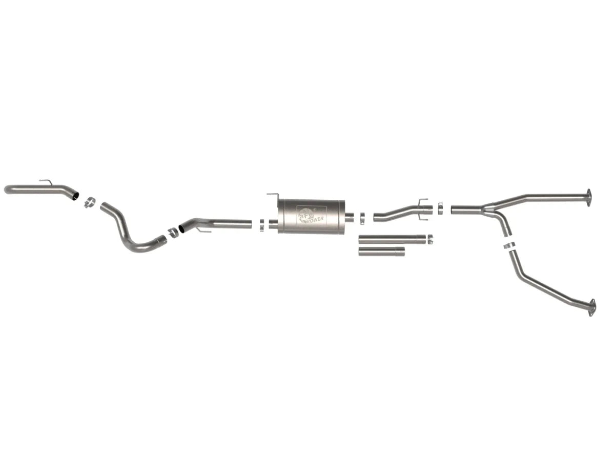 AFE - aFe 2022 Toyota Tundra V6 - 3.5L (tt) Apollo GT Series Hi - Tuck 2.5in to 3in 409 SS Cat - Back Exhaust