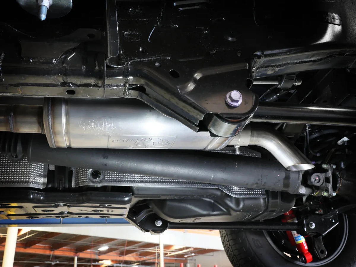 AFE - aFe 2024 Toyota Tacoma L4 - 2.4L ROCK BASHER 2.5in 409 Stainless Steel Cat - Back Exhaust System