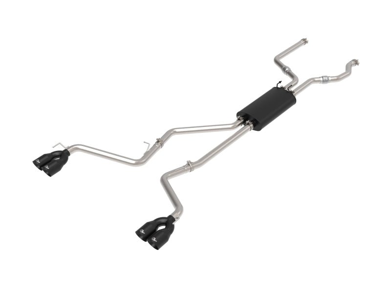 AFE - aFe MACH Force - Xp 2.5in. 304 SS C/B Exhaust 20 - 23 Ford Explorer V6 - 3.0L - Black Tip - Panda Motorworks