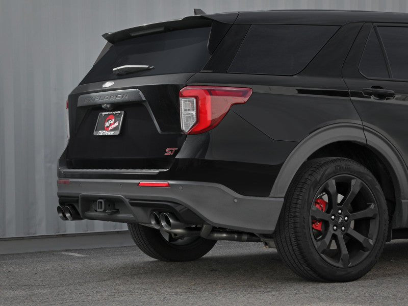AFE - aFe MACH Force - Xp 2.5in. 304 SS C/B Exhaust 20 - 23 Ford Explorer V6 - 3.0L - Black Tip - Panda Motorworks
