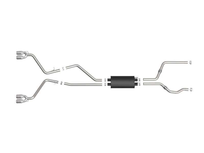 AFE - aFe MACH Force - Xp 2.5in. 304 SS C/B Exhaust 20 - 23 Ford Explorer V6 - 3.0L - Polished Tip - Panda Motorworks