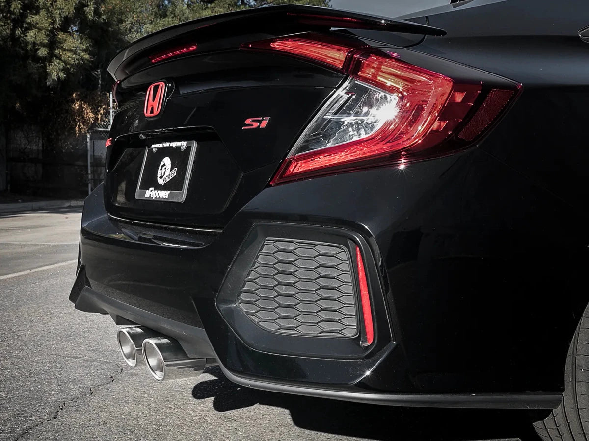 AFE - aFe POWER Takeda 3in 304 SS Cat - Back Exhaust 17 - 19 Honda Civic Si L4 - 1.5L (t)