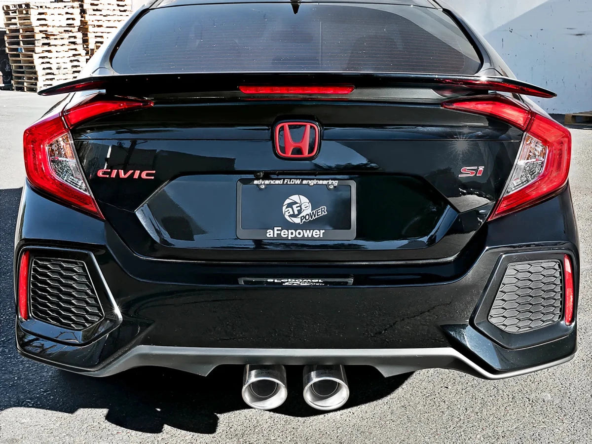 AFE - aFe POWER Takeda 3in 304 SS Cat - Back Exhaust 17 - 19 Honda Civic Si L4 - 1.5L (t)