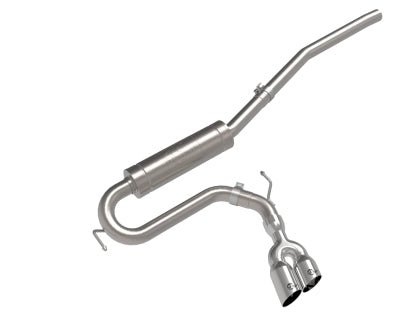 AFE - aFe Rebel Series 2.5in 409 SS Cat - Back Exhaust w/ Polished Tip 2022 Ford Maverick - Panda Motorworks