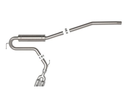 AFE - aFe Rebel Series 2.5in 409 SS Cat - Back Exhaust w/ Polished Tip 2022 Ford Maverick - Panda Motorworks