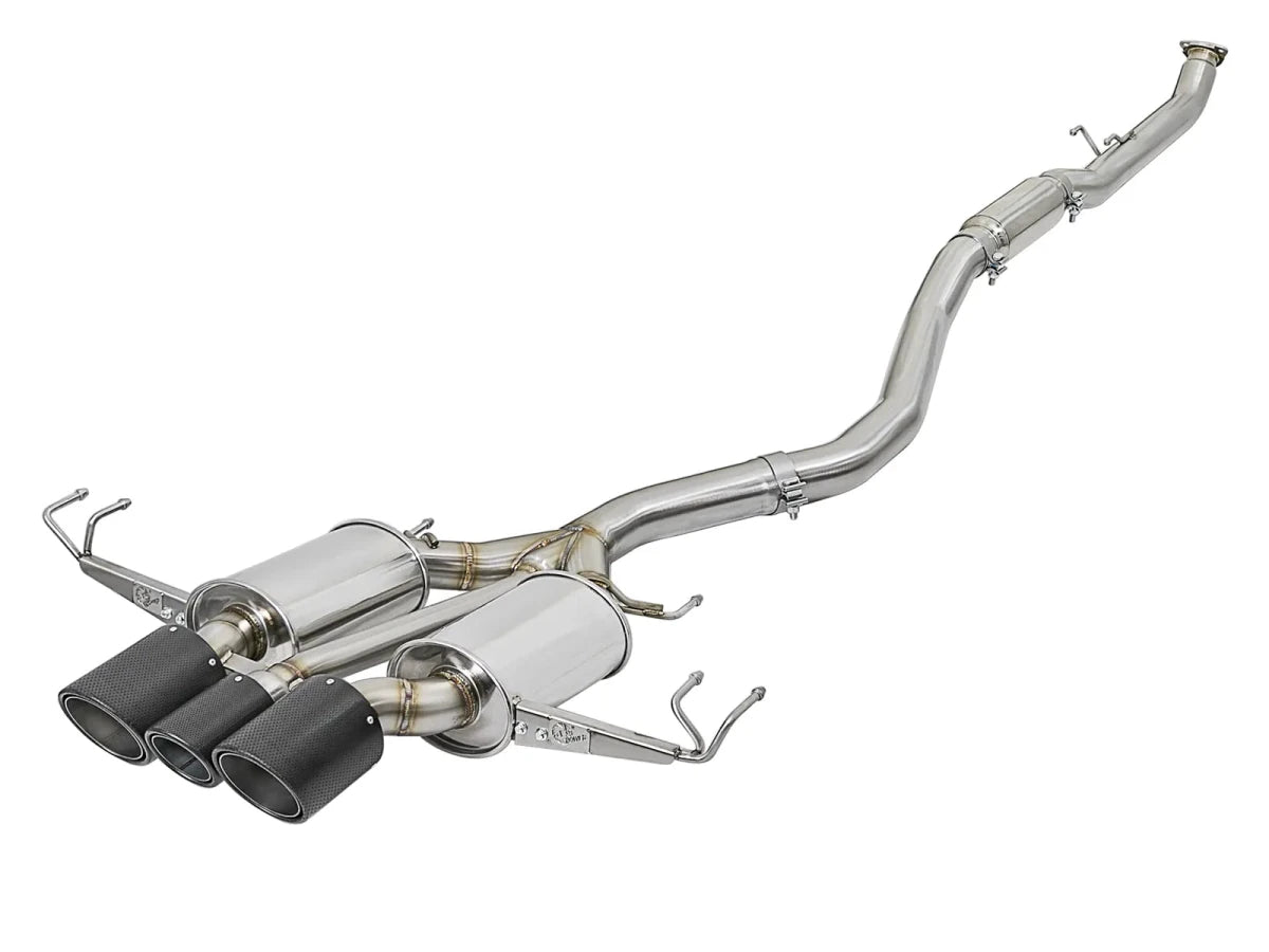 AFE - aFe Takeda 3in 304 SS Cat - Back Exhaust 17 - 21 Honda Civic Type R L4 2.0L (t)