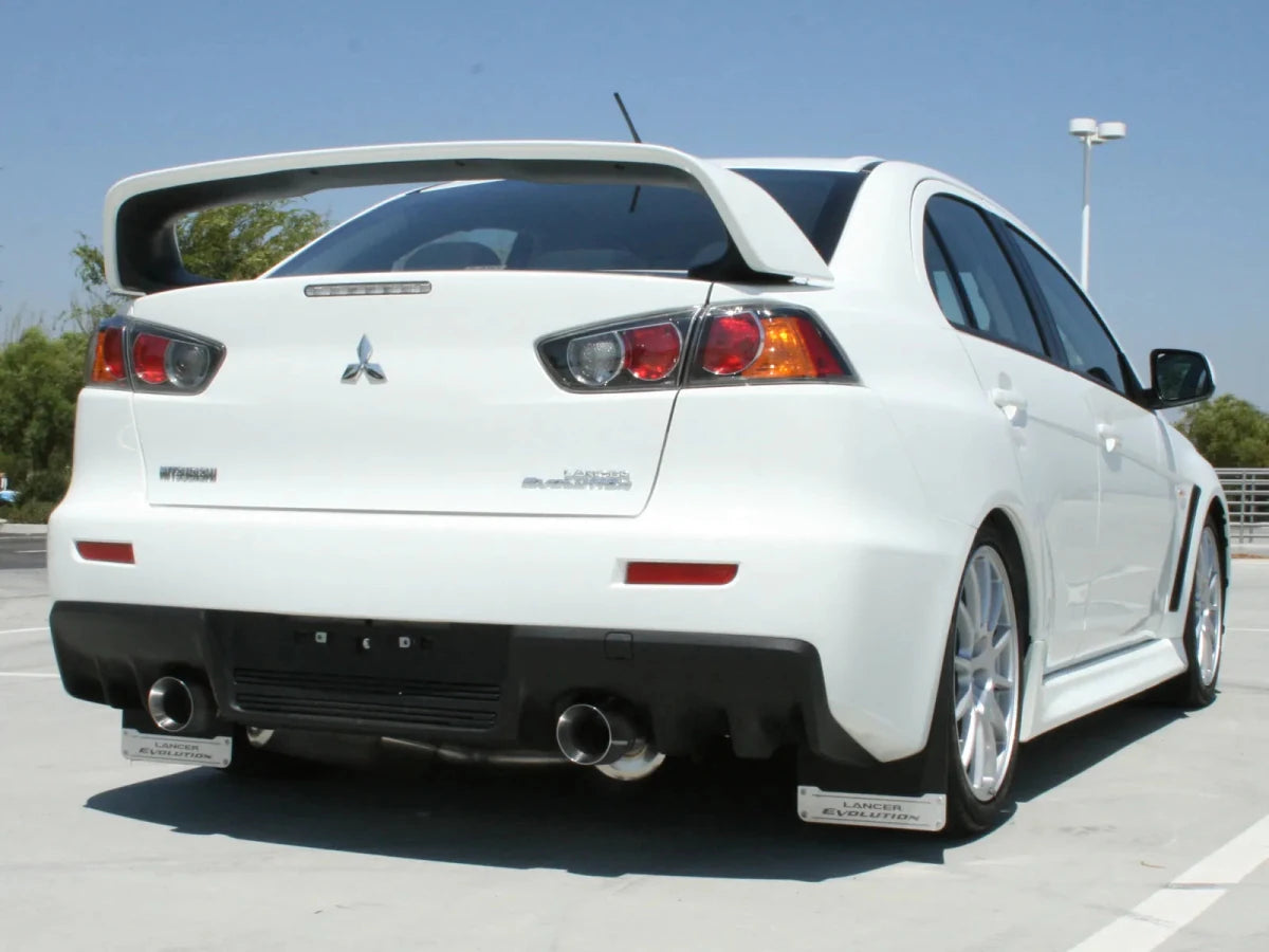 AFE - aFe Takeda Exhaust 304SS Dual Cat - Back w/ Polished Tips 08 - 13 Mitsubishi Lancer Evo X L4 2.0L Turbo