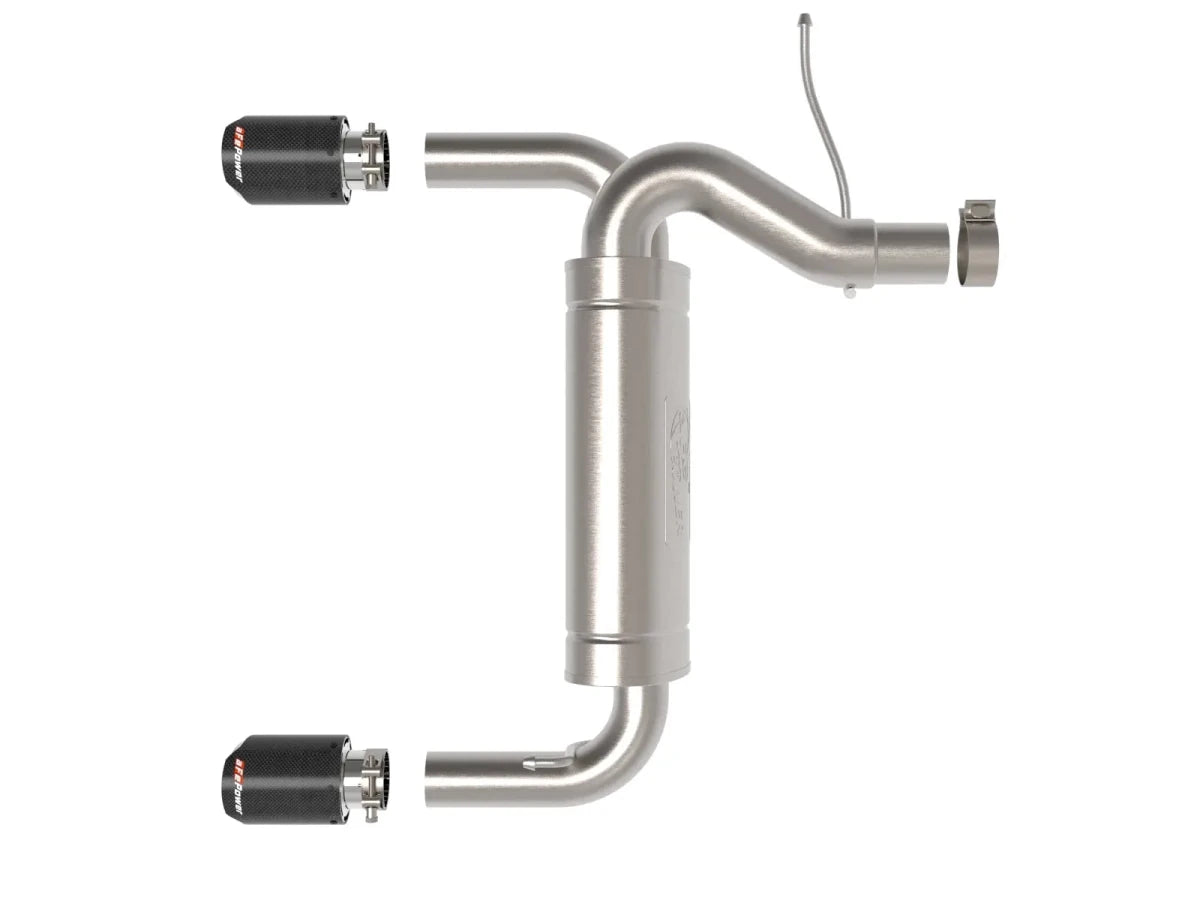 AFE - aFe Vulcan 3in 304 SS Axle - Back Exhaust 2021 Ford Bronco 2.3L/2.7L