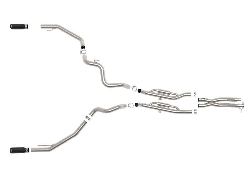 AFE - aFe Vulcan Series 3in 304SS Cat - Back Exhaust 24 - 25 Ford Ranger Raptor V6 - 3.0L (tt)