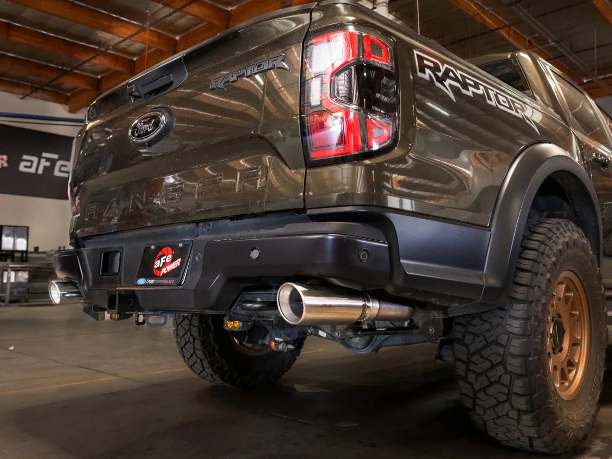 AFE - aFe Vulcan Series 3in 304SS Cat - Back Exhaust 24 - 25 Ford Ranger Raptor V6 - 3.0L (tt)