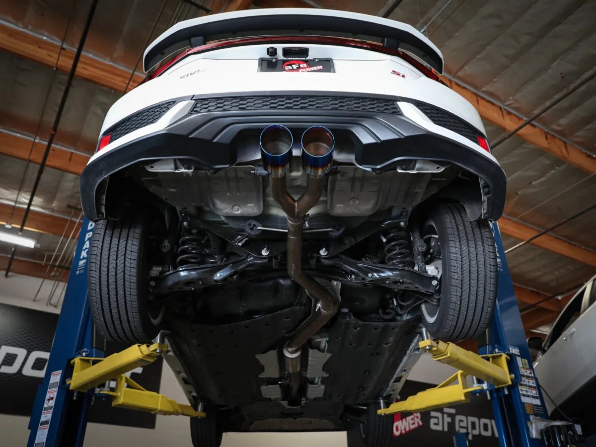 AFE - Takeda 304 Stainless Steel Cat - Back Exhaust System - 10th Gen Honda Civic SI Coupe