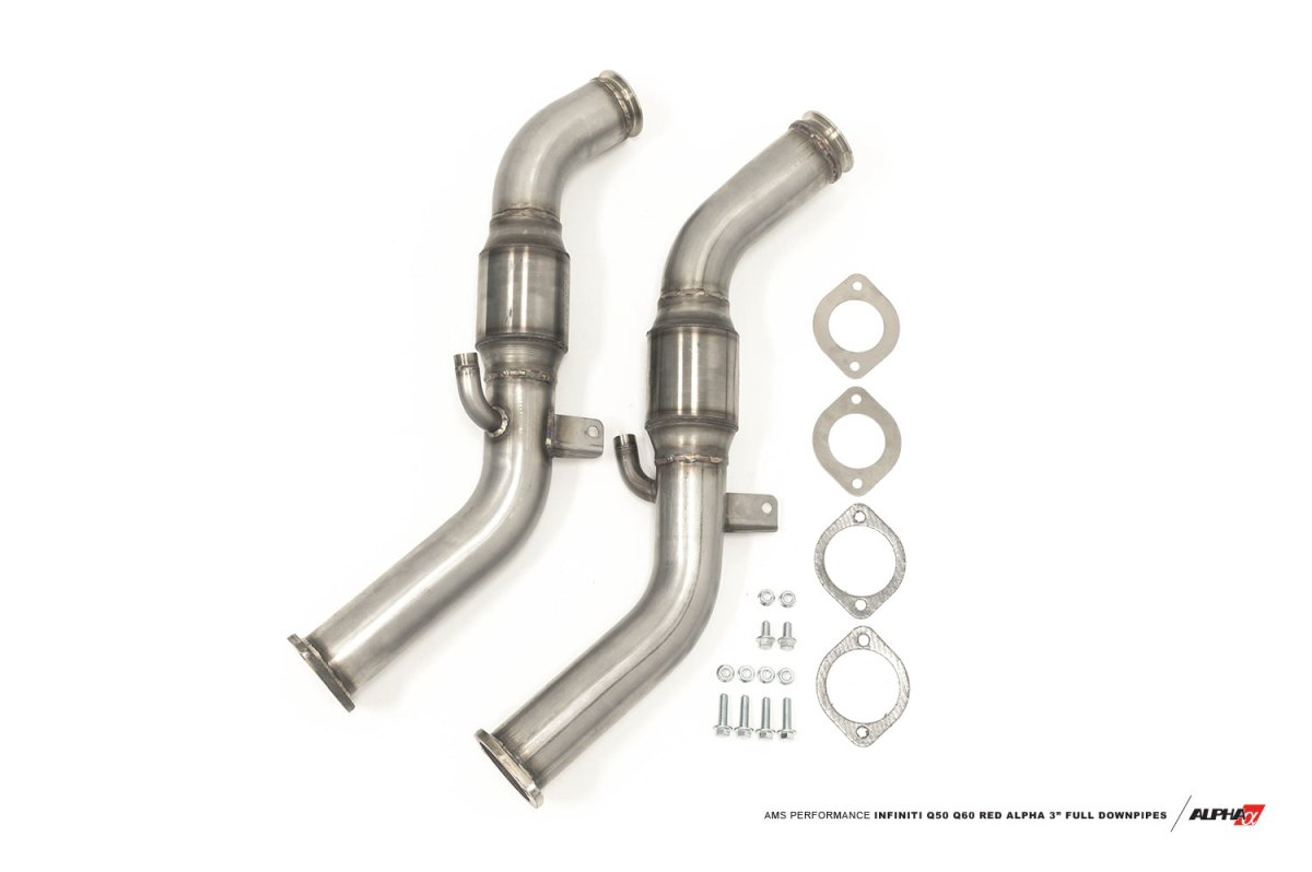 AMS Performance - AMS Performance VR30DDTT Street Full Downpipes W/GESI Cats
