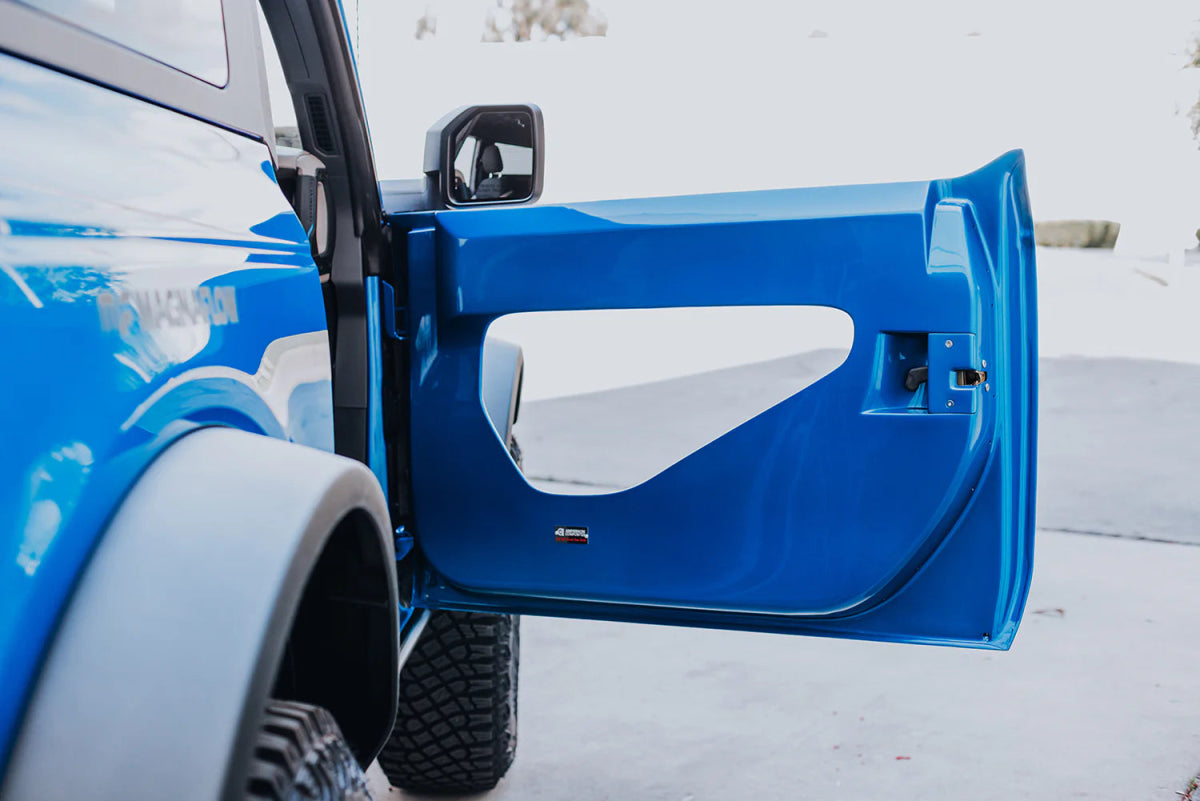 Anderson Composites - Anderson Composites 21 - 24 Ford Bronco 2DR Fiberglass Doors (Pair) w/ CF Inserts - Off Road - Panda Motorworks