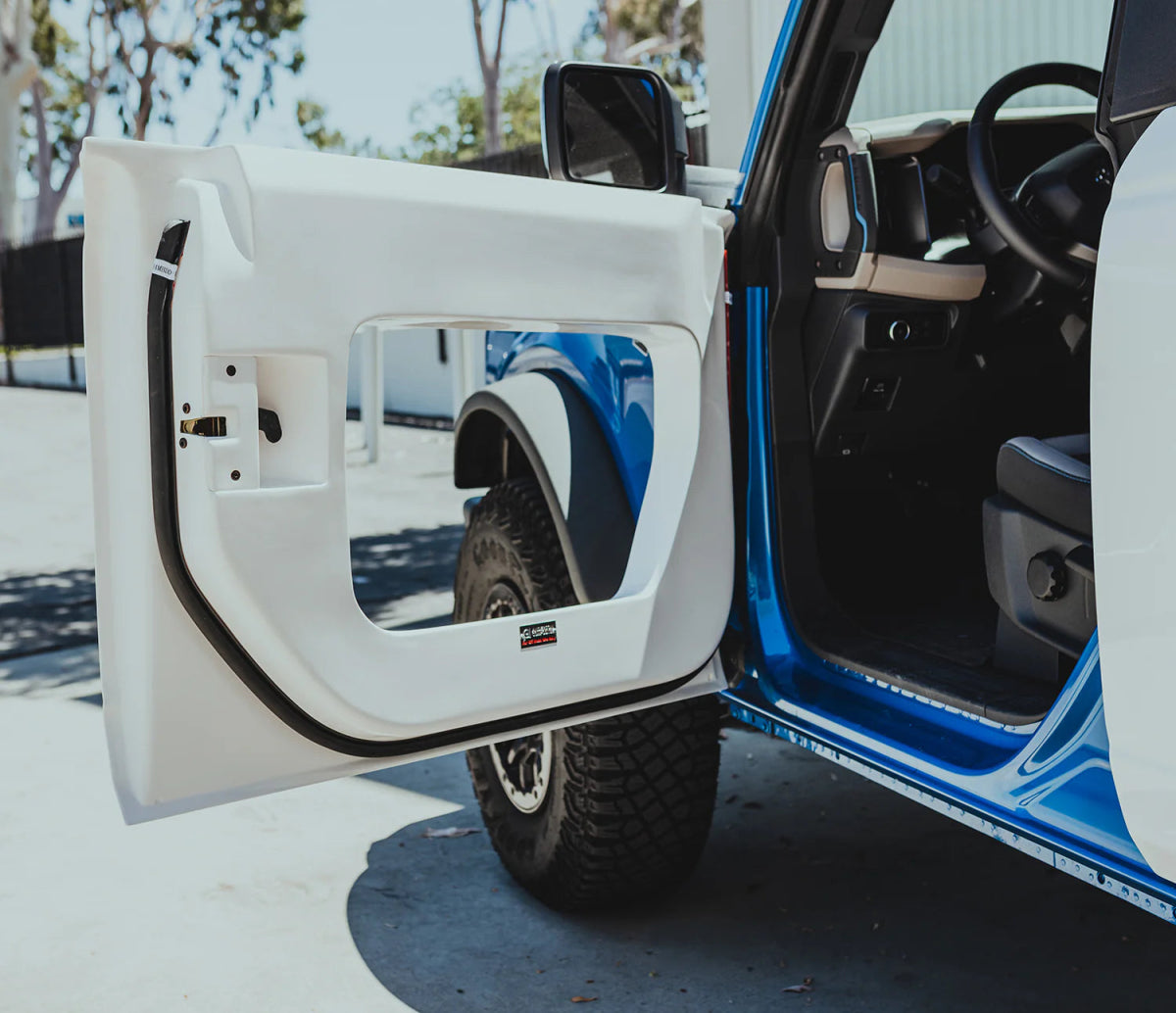 Anderson Composites - Anderson Composites 21 - 24 Ford Bronco 4DR Fiberglass Front Doors (Pair) NO Inserts - Off Road - Panda Motorworks