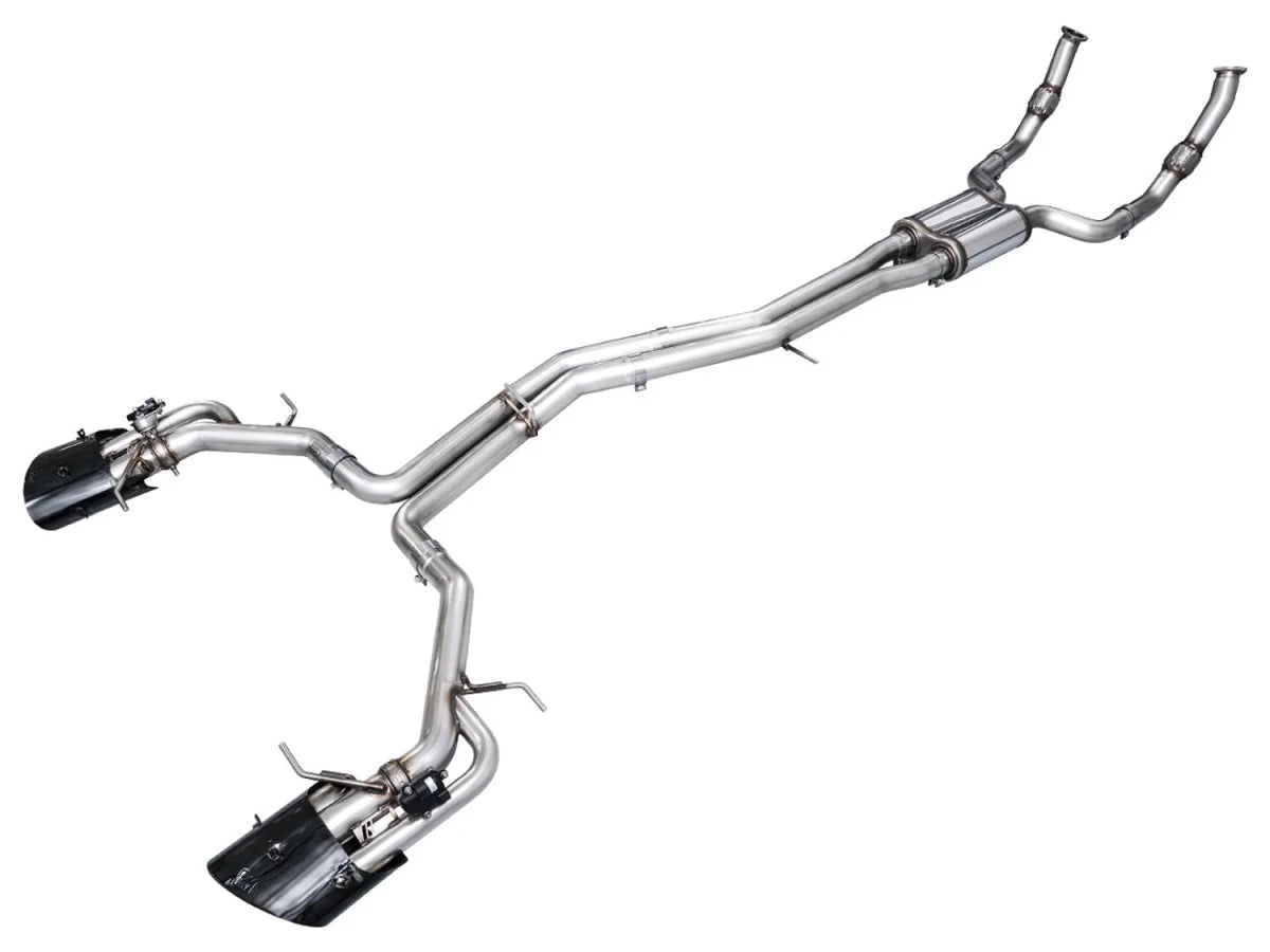 AWE Tuning - AWE Tuning 21 - 26 Audi C8 RS6/RS7 SwitchPath Cat - back Exhaust - Diamond Black Tips