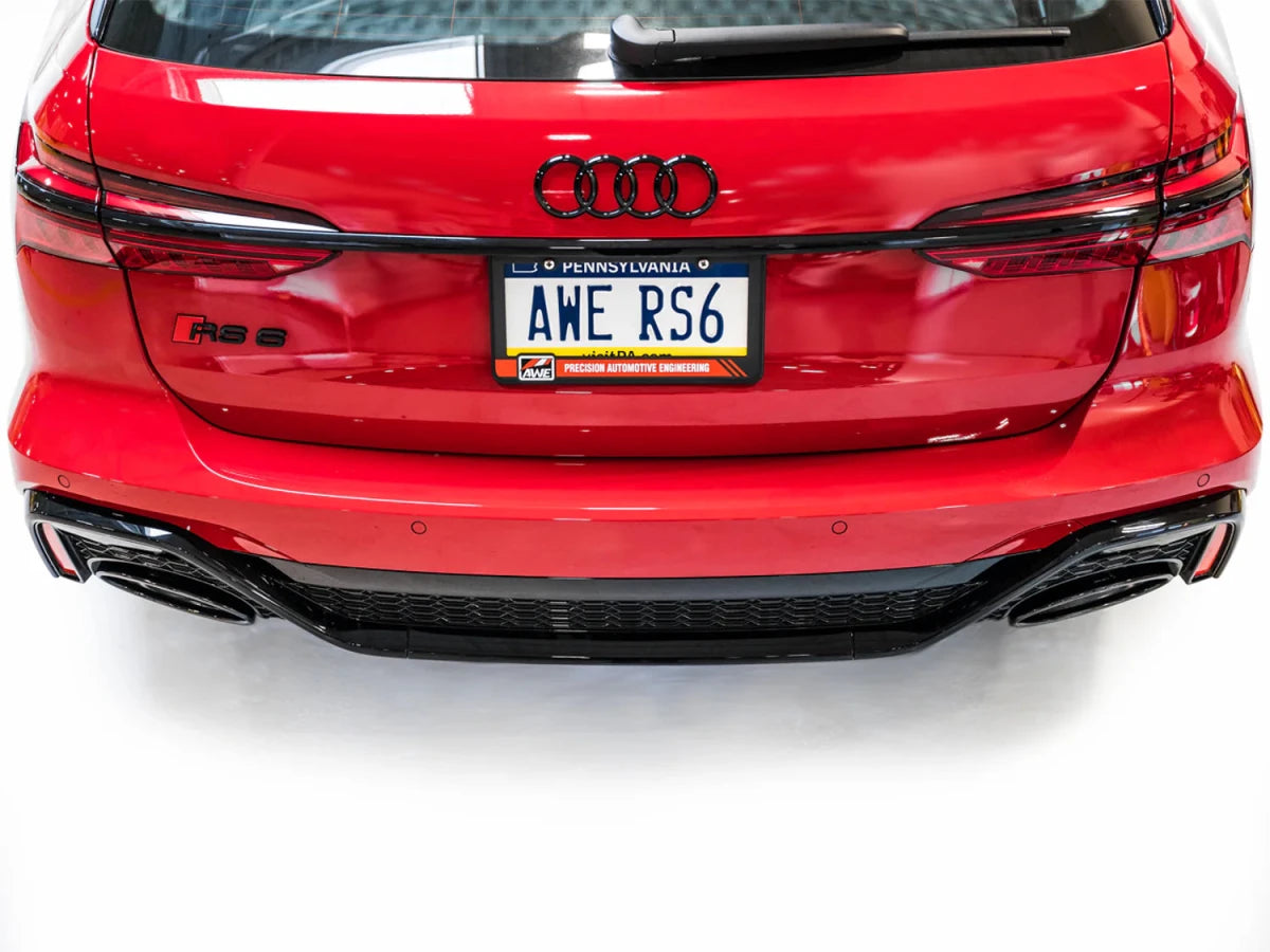 AWE Tuning - AWE Tuning 21 - 26 Audi C8 RS6/RS7 SwitchPath Cat - back Exhaust - Diamond Black Tips