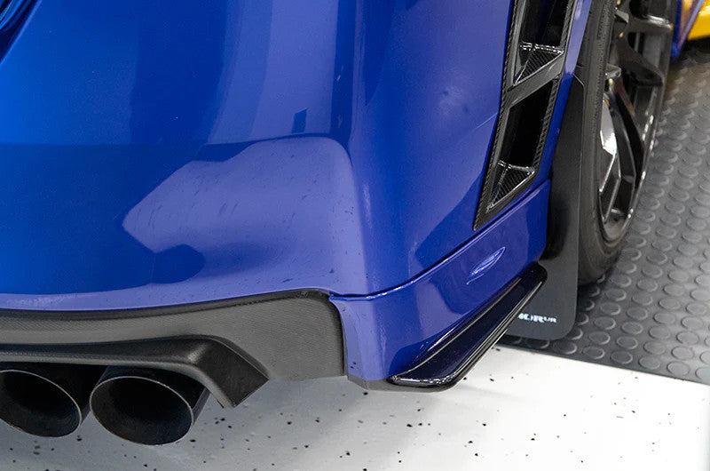 OLM Paint Matched/Gloss Black Rear Bumper Lip - World Rally Blue - 2015-2021 Subaru WRX / STI