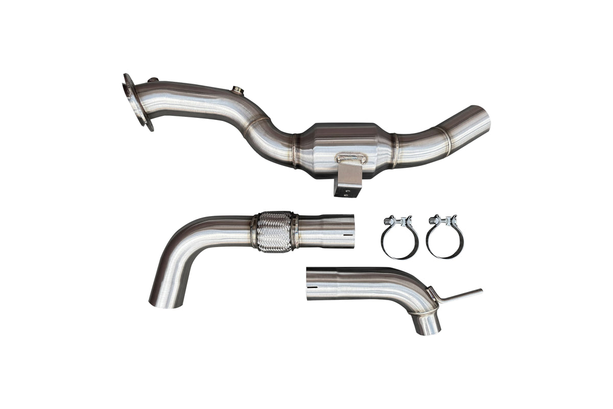 CVF 3" Stainless Steel Catted Downpipe (2024-2026 Ford Mustang EcoBoost)