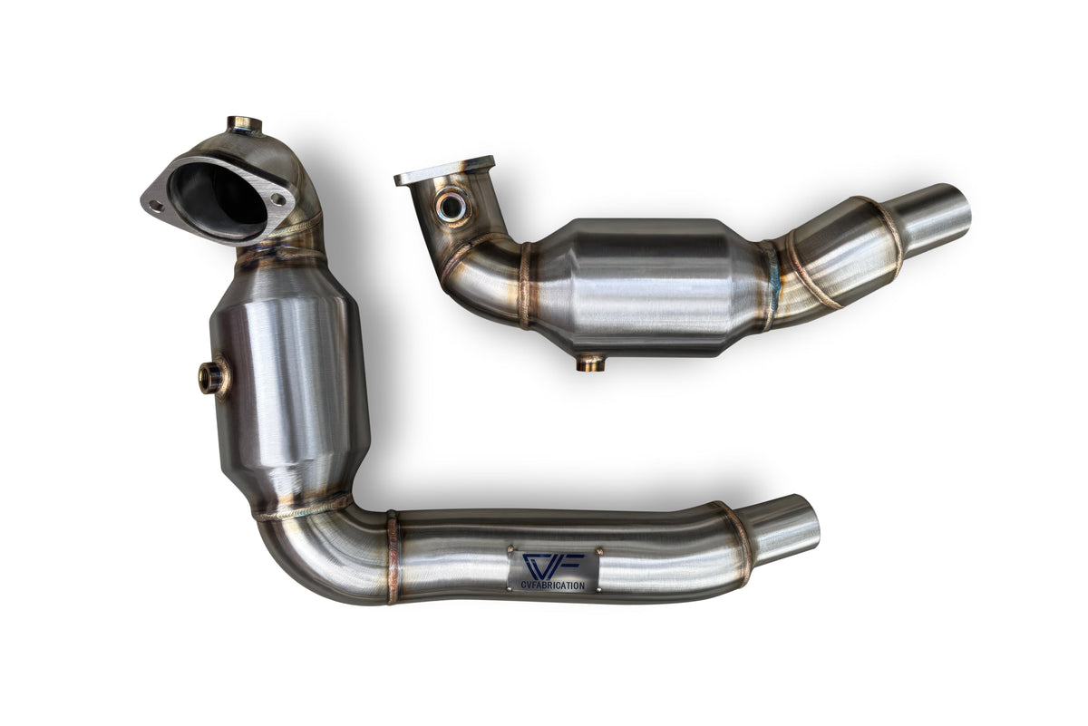 CVF Stainless Steel Catted Downpipes (2017-2024 2.7L Ford Edge ST; 2018 2.7L Ford Edge Sport; 2017-2018 2.7L Lincoln MKX)
