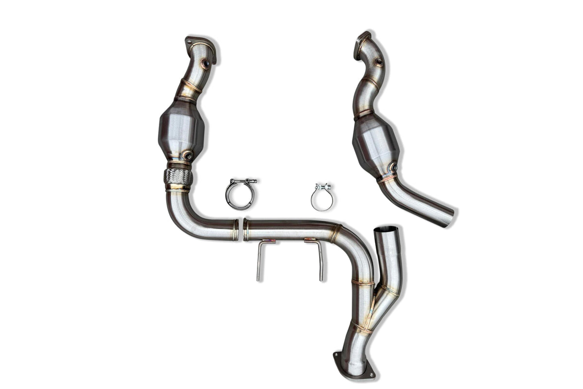 CVF Stainless Steel Catted Downpipes (2024-2026 Ford F-150 2.7L EcoBoost)