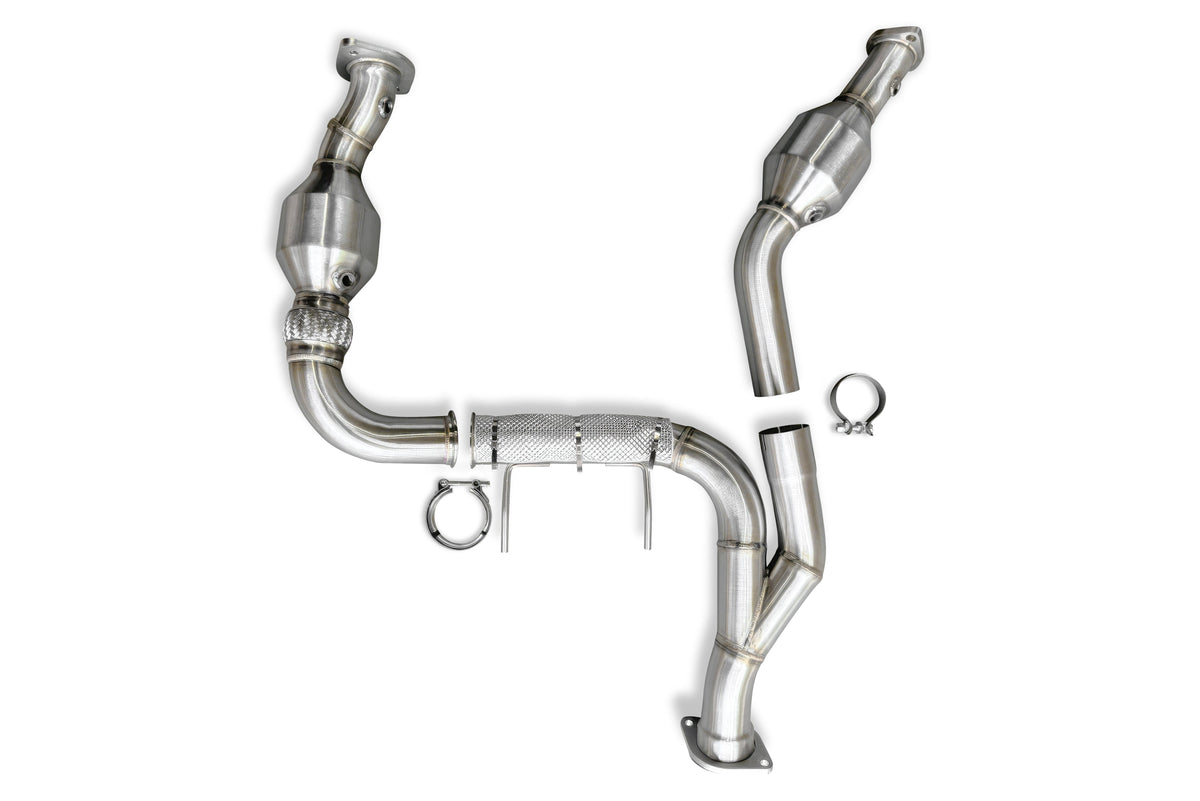 CVF Stainless Steel Catted Downpipes (2024-2025 Ford F-150 3.5L EcoBoost)