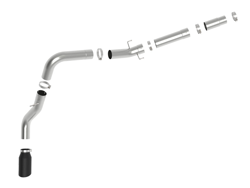 aFe Large-Bore HD 5in 409SS DPF-Back Exhaust System w/Black Tip 19-23 Ram Diesel Trucks L6-6.7L (td)