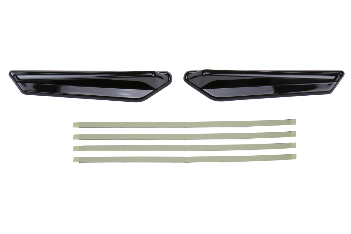 OLM Gloss Black JDM Style Canards - 2015-2021 Subaru WRX / STI