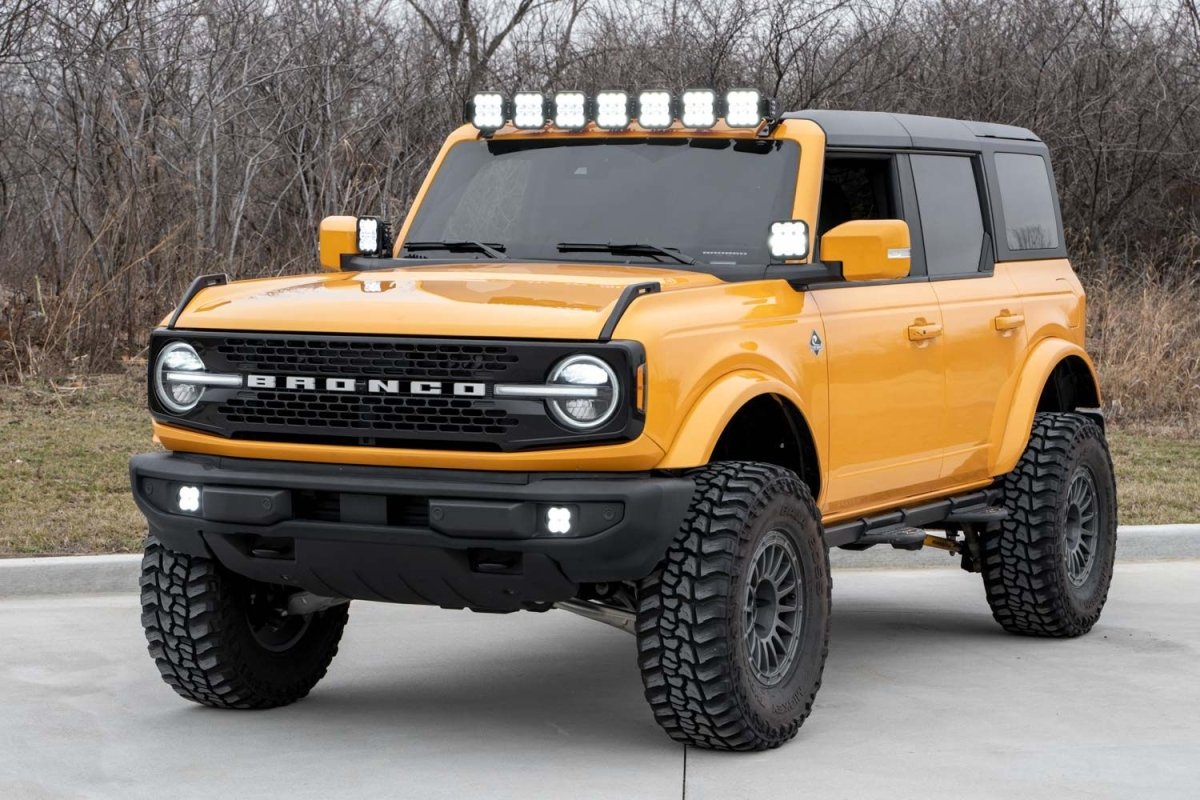 Diode Dynamics - Diode Dynamics 2021+ Ford Bronco SS5 CrossLink Windshield Combo Lightbar Kit