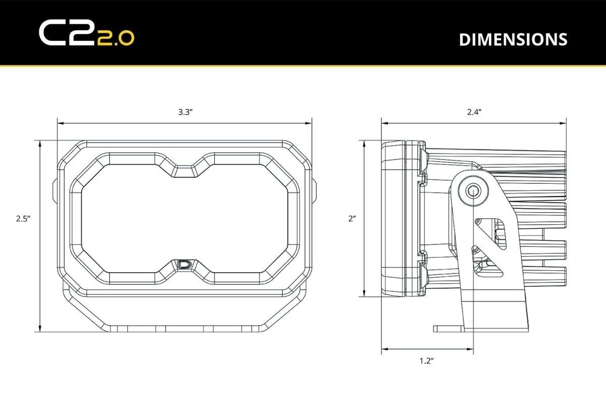 Diode Dynamics - Diode Dynamics C2 2.0 LED Pod (pair)