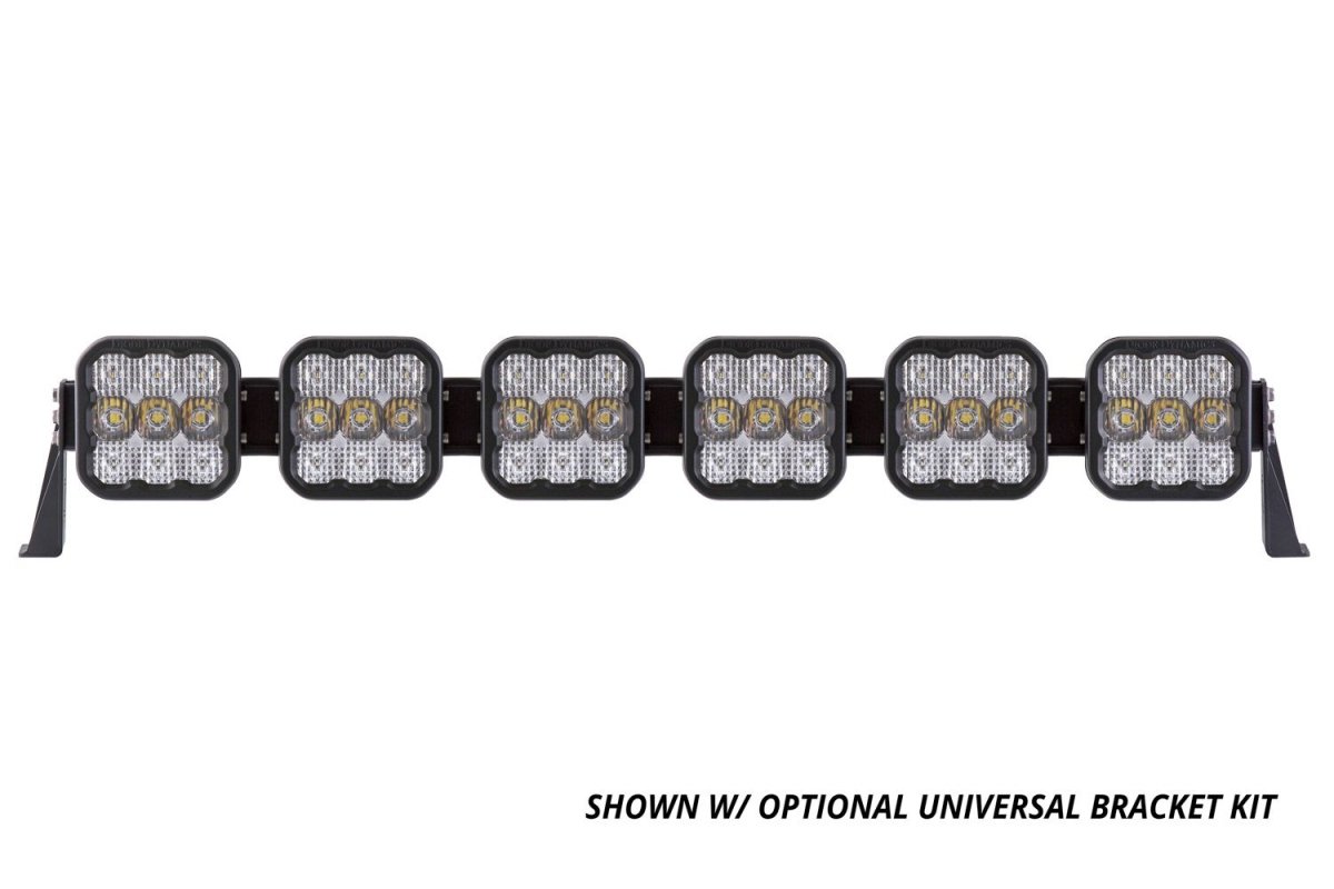 Diode Dynamics - Diode Dynamics SS5 CrossLink 6 - Pod LED Light Bar w/Universal Bracket Kit - Panda Motorworks