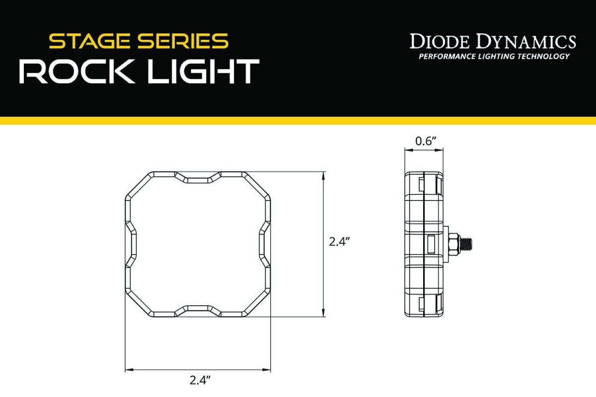 Diode Dynamics - Diode Dynamics Stage Series RGBW LED Rock Light
