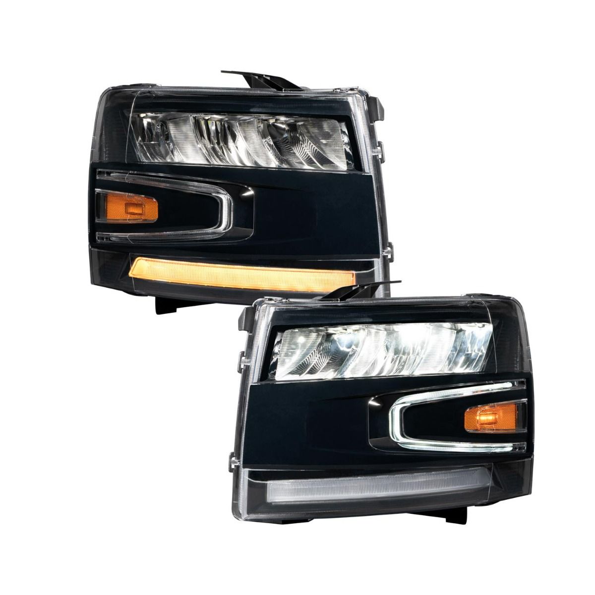 Form Lighting - 2007 - 2013 Chevrolet Silverado LED Reflector Headlights (pair)